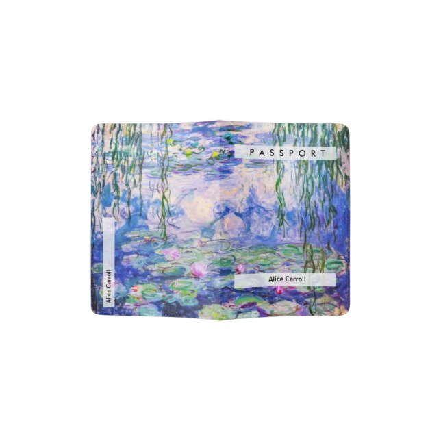 Claude Monet - Water Lilies / Nympheas 1919 Passport Holder (Opened)