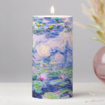 Claude Monet - Water Lilies / Nympheas 1919 Pillar Candle<br><div class="desc">Water Lilies / Nympheas (W.1852) - Claude Monet,  Oil on Canvas,  1916-1919</div>