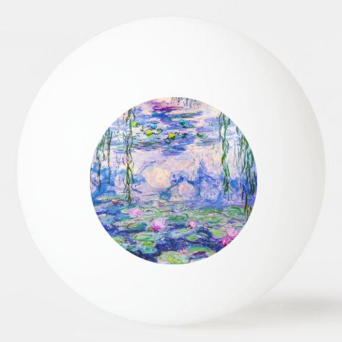 Claude Monet _ Water Lilies  Nympheas 1919 Ping Pong Ball