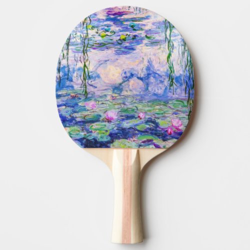 Claude Monet _ Water Lilies  Nympheas 1919 Ping Pong Paddle