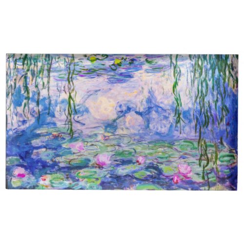 Claude Monet _ Water Lilies  Nympheas 1919 Place Card Holder