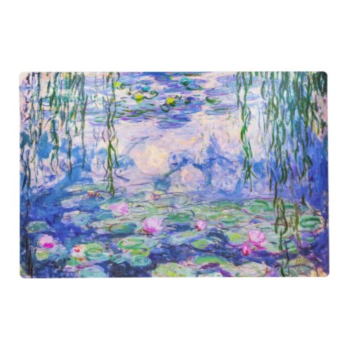 Claude Monet _ Water Lilies  Nympheas 1919 Placemat