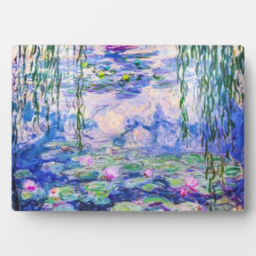 Claude Monet _ Water Lilies  Nympheas 1919 Plaque