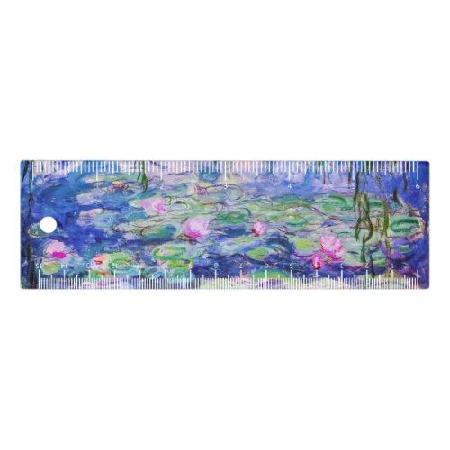 Claude Monet _ Water Lilies  Nympheas 1919 Ruler