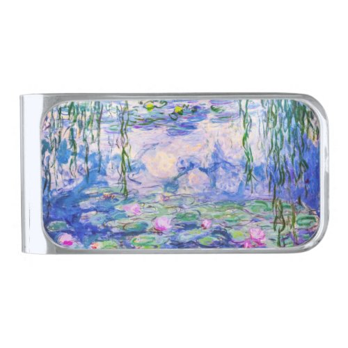 Claude Monet _ Water Lilies  Nympheas 1919 Silver Finish Money Clip