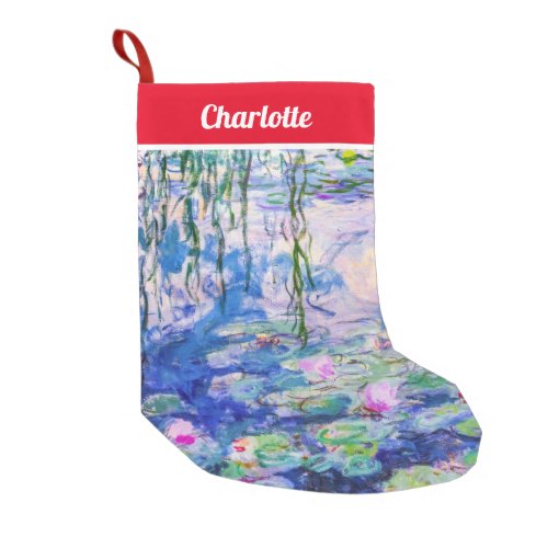 Claude Monet _ Water Lilies  Nympheas 1919 Small Christmas Stocking