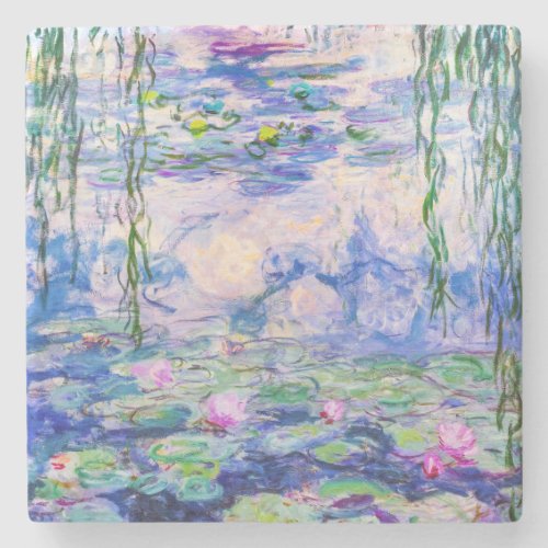 Claude Monet _ Water Lilies  Nympheas 1919 Stone Coaster