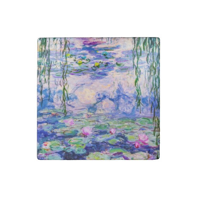 Claude Monet - Water Lilies / Nympheas 1919 Stone Magnet (Front)