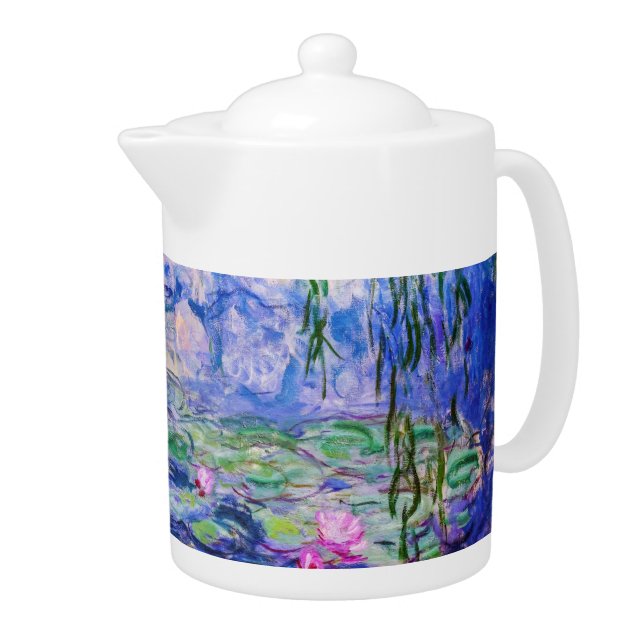 Claude Monet - Water Lilies / Nympheas 1919 Teapot (Right)