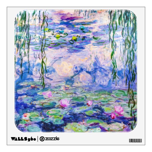 Claude Monet - Water Lilies / Nympheas 1919 Wall Decal (Front)