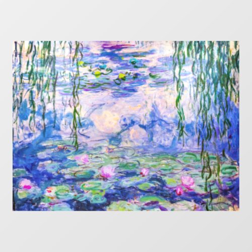 Claude Monet _ Water Lilies  Nympheas 1919 Window Cling