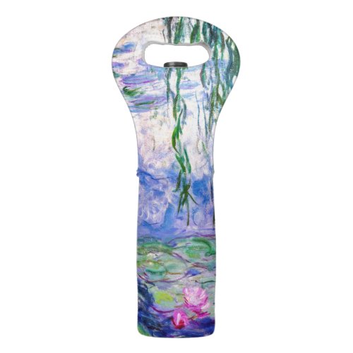 Claude Monet _ Water Lilies  Nympheas 1919 Wine Bag
