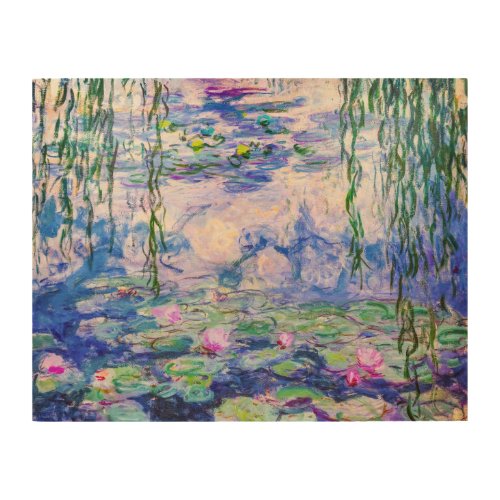 Claude Monet _ Water Lilies  Nympheas 1919 Wood Wall Art