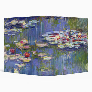 Claude Monet - Water Lilies / Nympheas 3 Ring Binder