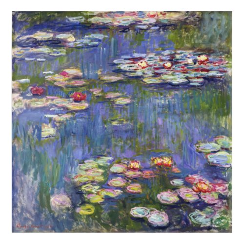 Claude Monet _ Water Lilies  Nympheas Acrylic Print