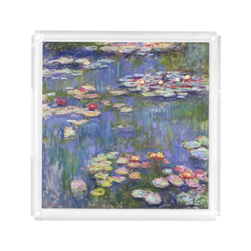 Claude Monet _ Water Lilies  Nympheas Acrylic Tray