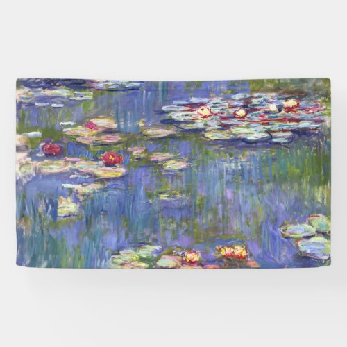 Claude Monet _ Water Lilies  Nympheas Banner