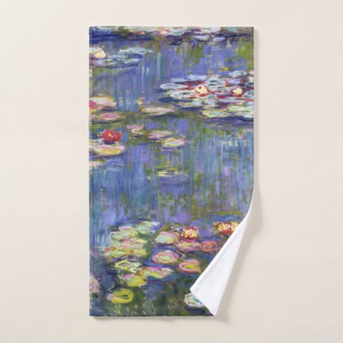 Claude Monet _ Water Lilies  Nympheas Bath Towel Set