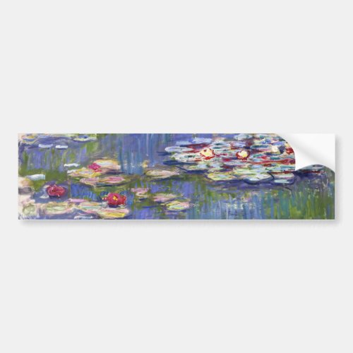Claude Monet _ Water Lilies  Nympheas Bumper Sticker