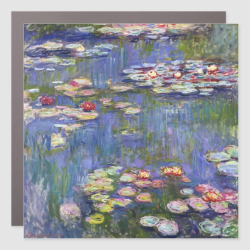 Claude Monet _ Water Lilies  Nympheas Car Magnet