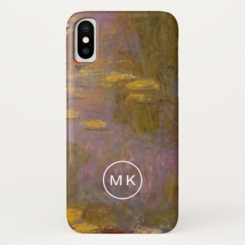 Claude Monet  Water Lilies Nympheas iPhone X Case