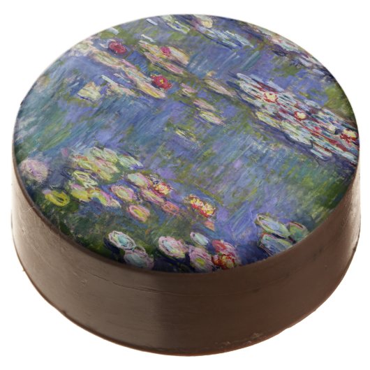 Claude Monet - Water Lilies / Nympheas Chocolate Covered Oreo (Angled)