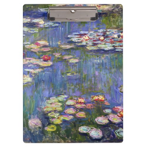 Claude Monet _ Water Lilies  Nympheas Clipboard