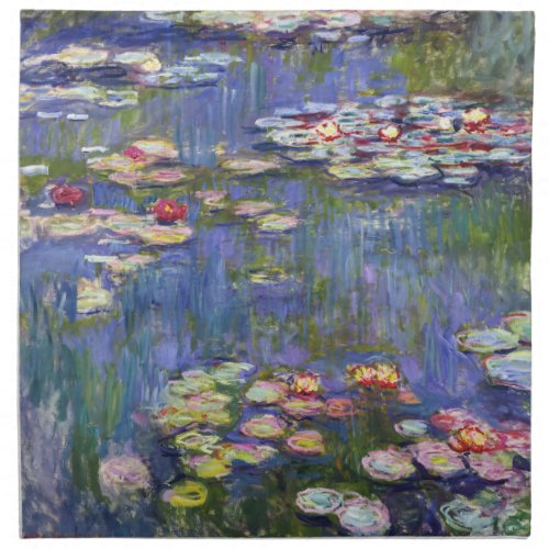 Claude Monet _ Water Lilies  Nympheas Cloth Napkin