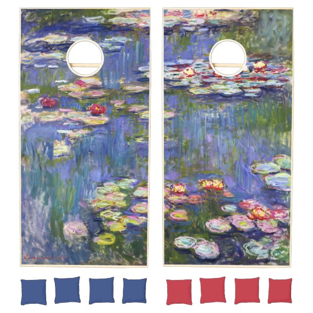 Claude Monet - Water Lilies / Nympheas Cornhole Set (Set)