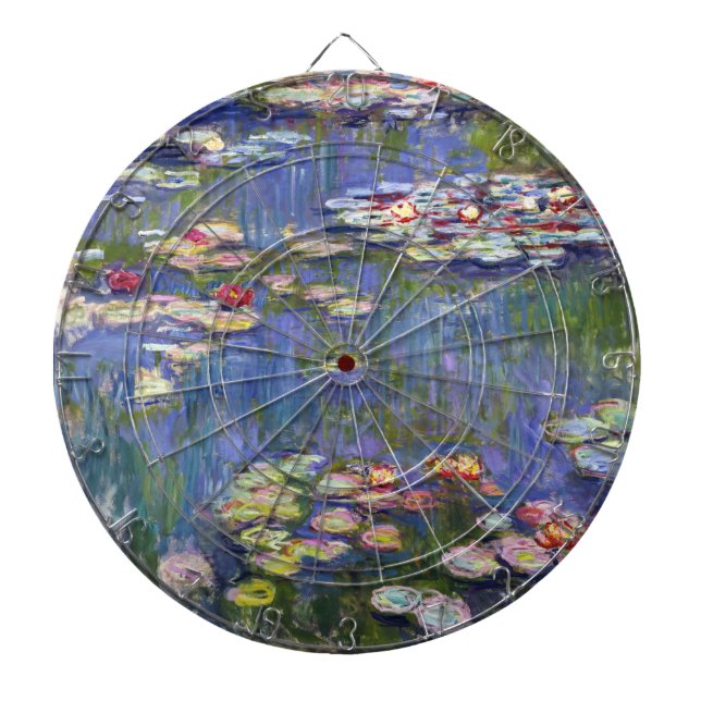 Claude Monet - Water Lilies / Nympheas Dart Board (Front)
