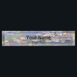Claude Monet - Water Lilies / Nympheas Desk Name Plate<br><div class="desc">Water Lilies / Nympheas - Claude Monet,  1916</div>