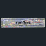 Claude Monet - Water Lilies / Nympheas Desk Name Plate<br><div class="desc">Water Lilies / Nympheas - Claude Monet,  1916</div>