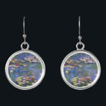 Claude Monet - Water Lilies / Nympheas Earrings<br><div class="desc">Water Lilies / Nympheas - Claude Monet,  1916</div>