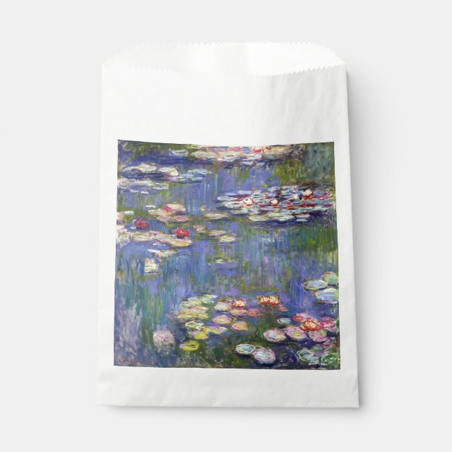 Claude Monet - Water Lilies / Nympheas Favor Bag (Front)