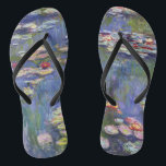 Claude Monet - Water Lilies / Nympheas Flip Flops<br><div class="desc">Water Lilies / Nympheas - Claude Monet,  1916</div>