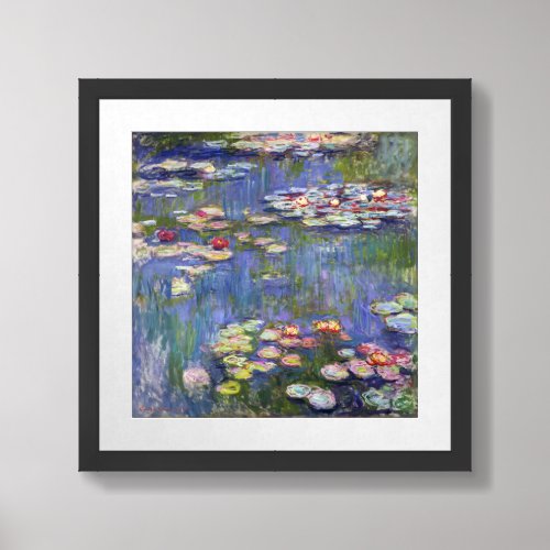 Claude Monet _ Water Lilies  Nympheas Framed Art