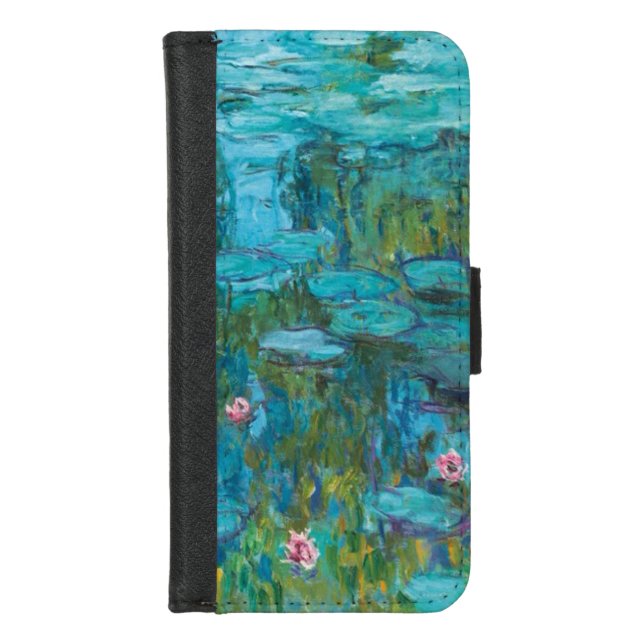 Claude Monet Water Lilies Nymphéas GalleryHD Art iPhone Wallet Case (Front)