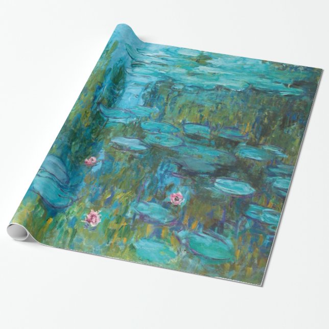 Claude Monet Water Lilies Nymphéas GalleryHD Wrapping Paper (Unrolled)