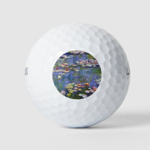 Claude Monet _ Water Lilies  Nympheas Golf Balls