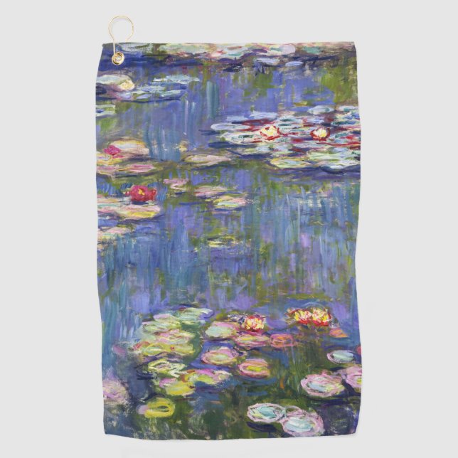 Claude Monet - Water Lilies / Nympheas Golf Towel (Front)