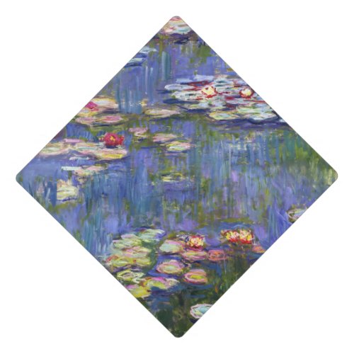 Claude Monet _ Water Lilies  Nympheas Graduation Cap Topper