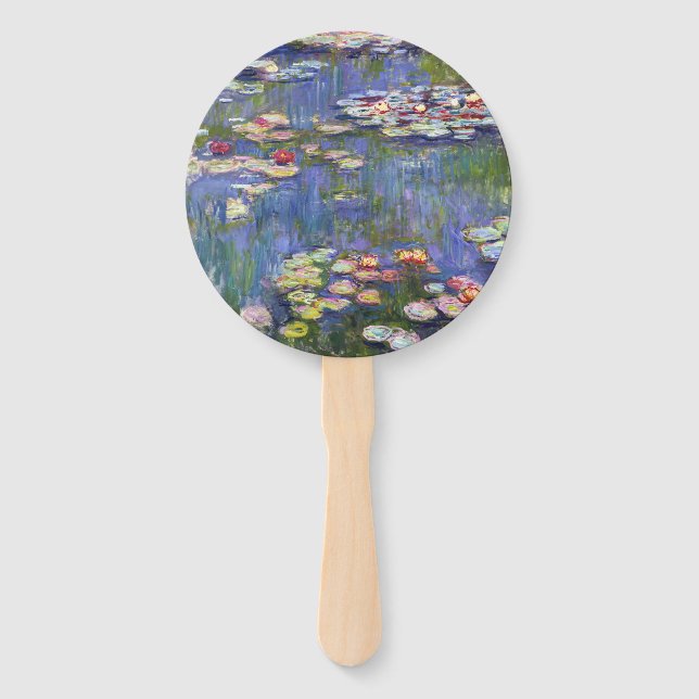 Claude Monet - Water Lilies / Nympheas Hand Fan (Front)