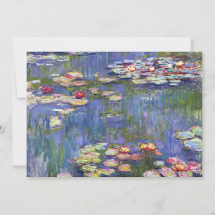 Claude Monet - Water Lilies / Nympheas Invitation