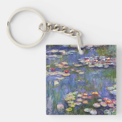 Claude Monet _ Water Lilies  Nympheas Keychain
