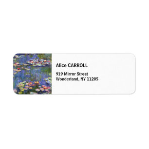 Claude Monet - Water Lilies / Nympheas Label