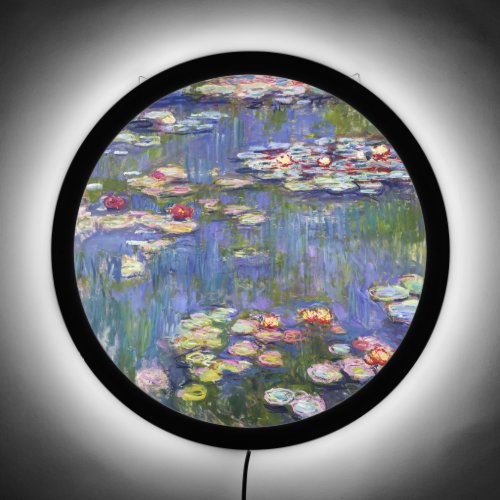 Claude Monet _ Water Lilies  Nympheas LED Sign