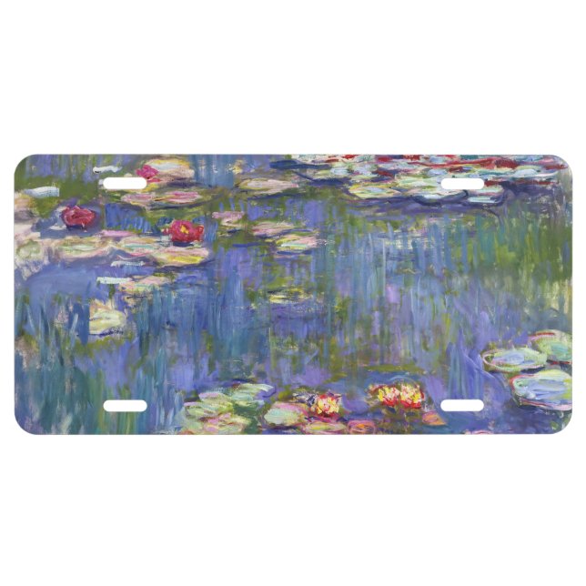 Claude Monet - Water Lilies / Nympheas License Plate (Front)