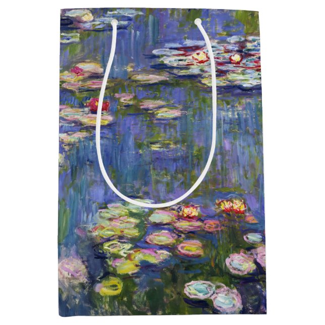 Claude Monet - Water Lilies / Nympheas Medium Gift Bag (Front)