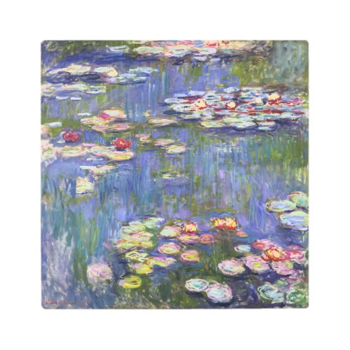 Claude Monet _ Water Lilies  Nympheas Metal Print