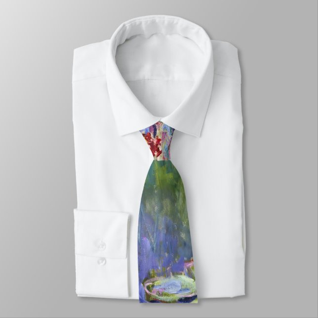Claude Monet - Water Lilies / Nympheas Neck Tie (Tied)